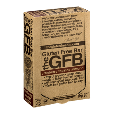 GFB The Gluten Free Bar Cranberry Toasted Almond - 12 CT