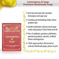 Amazing Ayurveda Premium Handmade Soap, Lemongrass and Sage, 4.4 Ounce