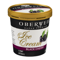 Oberweis Super Premium Ice Cream Black Cherry