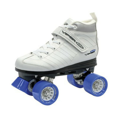 Roller Derby Women's Viper Speed Quad Skate - White/ Black/ Blue (5)