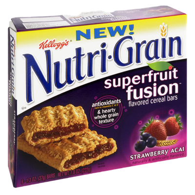 Kellogg's® Nutri-Grain® Superfruit Fusion Strawberry Acai Cereal Bars