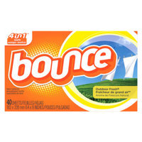 Bounce Fabric Softener Sheets - Outdoor Fresh, 34 ct