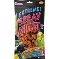 Fm Browns Sons Inc F.M. Brown's Extreme Honey Dipped and Calcium Coated Spray Millet, 4 Count, Orange