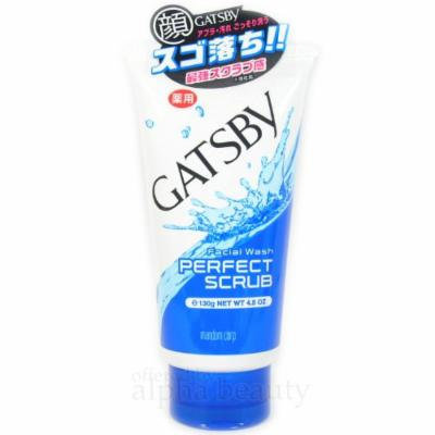 Gatsby Japan Medicated Facial Wash Perfect Scrub (130g/4.5 fl.oz) for Men ((130g/4.5 fl.oz))