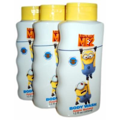 *3 Pack*Despicable Me 2 Body Wash Apple Banana Scented 12oz. Size