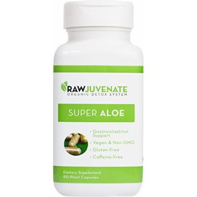 Raw Green Organics - RawJuvenate - Super Aloe - Gastrointestinal Support - 90 Plant Capsules