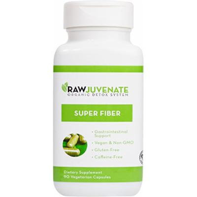 Raw Green Organics - RawJuvenate - Super Fiber - Gastrointestinal Support - 90 Vegetarian Capsules