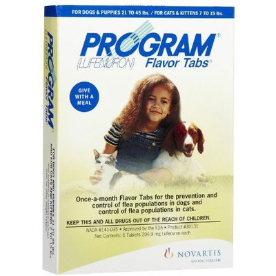 Novartis Program Flea Killer for Dogs 21-45 lbs. 6 Month Supply Flea & Tick