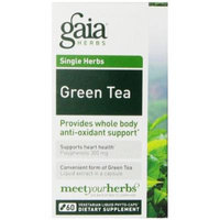 Gaia Herbs Green Tea Liquid Phyto-Capsules, 60 Count