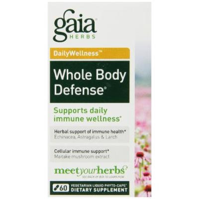 Gaia Herbs Whole Body Defense Liquid Phyto-Capsules, 60 Count