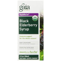 Gaia Herbs Black Elderberry Syrup, 3 Ounce
