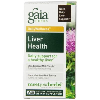 Gaia Herbs Liver Health Liquid Phyto-Capsules, 60 Count