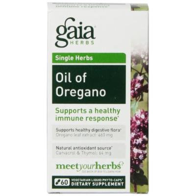 Gaia Herbs Oil of Oregano Liquid Phyto-Capsules, 60 Count