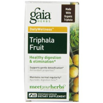 Gaia Herbs Triphala Fruit Capsules, 60 Count