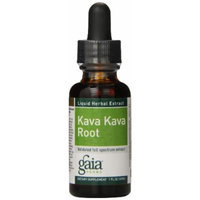 Gaia Herbs Kava Kava Root Supplement Bottle, 1 Ounce (Pack of 2)