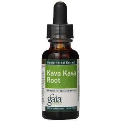 Gaia Herbs Kava Kava Root Supplement Bottle, 1 Ounce (Pack of 2)