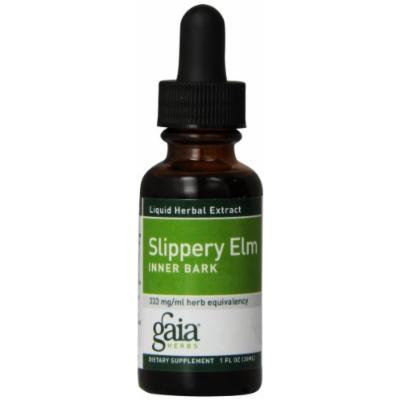 Gaia Herbs Slippery ELM Inner Bark Supplement Bottle, 1 Ounce (Pack of 2)