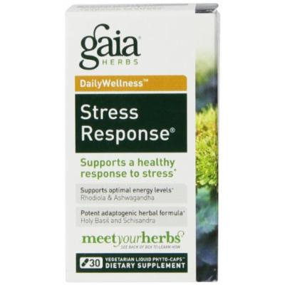 Gaia Herbs Dailywellness Stress Response Liquid Phyto-Capsules, 30 Count (Pack of 2)