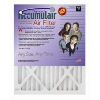 12x18x1 (Actual Size) Accumulair Diamond 1-Inch Filter (MERV 13) (4 Pack)