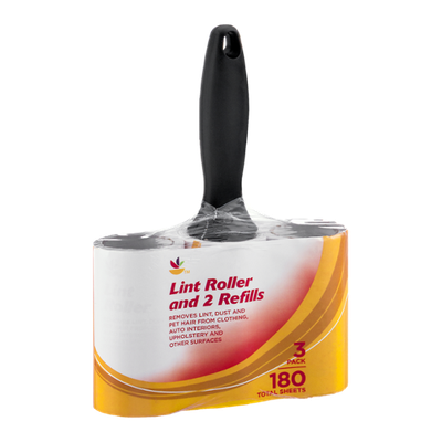 Ahold Lint Roller and 2 Refills - 3 CT