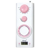Zadro ISING FM Shower Radio, Pink