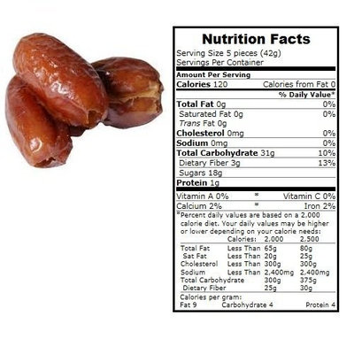 BULK B Dates, Organic, Pttd, Deglet, lb (pack of 15 )