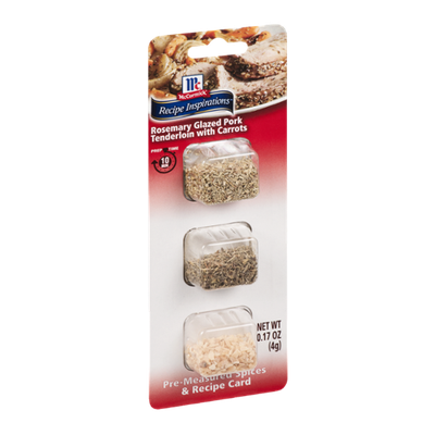 McCormick® Recipe Inspirations Rosemary Glazed Pork Tenderloin with Carrots