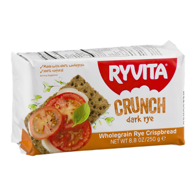 Ryvita Wholegrain Rye Crispbread Crunch Dark Rye