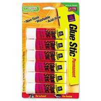 Avery Permanent Glue Stics, White Application, .26 oz, Stick, 6/Pack