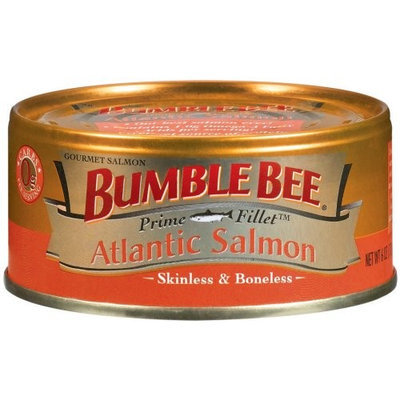 Bumble Bee Prime Fillet Atlantic Salmon, 6-Ounce Cans (Pack of 12)