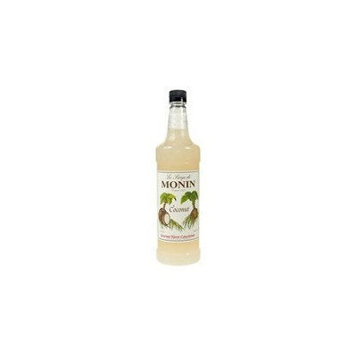 Monin Flavored Syrup, Coconut, 33.8-Ounce Plastic Bottle (1 liter)