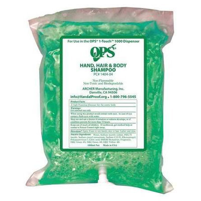OPS 1405-04G Body Wash/Shampoo/Shave Cream,1000mL, PK2