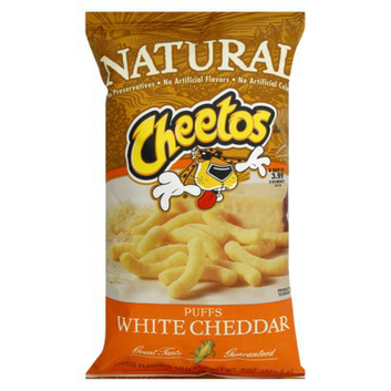 Cheetos Natural White Cheddar Puffs Cheese-Flavored Snacks