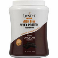 Beveri Nutritionals Beveri rBGH Free Whey Protein Powder Natural Chocolate 24 oz