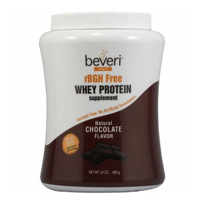 Beveri Nutritionals Beveri rBGH Free Whey Protein Powder Natural Chocolate 24 oz