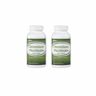 GNC Chromium Picolinate 200 Supplement 180 tablets 2 Pack