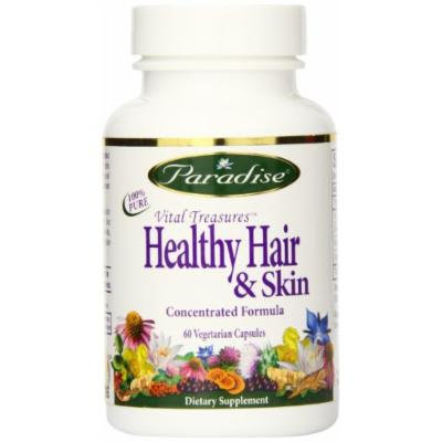 Paradise Herbs Vegetarian Capsules, Vital Treasure Healthy Hair, 60 Count
