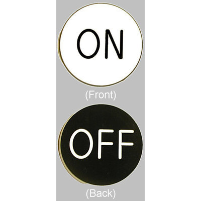 Trademark Poker On / Off Chip Button for Craps