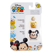 Jakks HK Ltd. Disney Tsum Tsum 3 Pack Series 1 Figures - Cinderella, Winnie the Pooh, Mickey