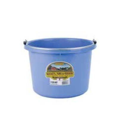 Miller Mfg Miller Manufacturing P8BERRYBLUE Plastic Round Back Bucket for Horses, 8-Quart
