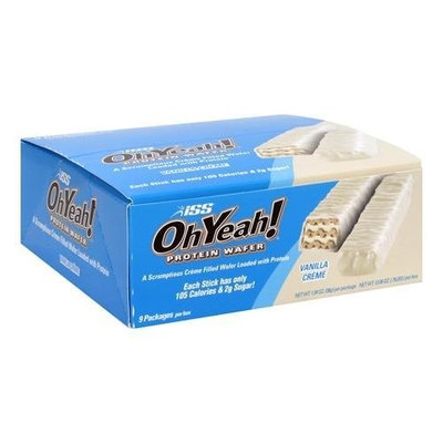 Iss Ohyeah ISS OH YEAH Protein Wafer Vanilla Creme, 9 -Count, 12.06 -Ounce Box