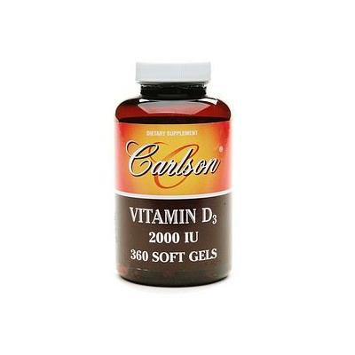 Carlson Vitamin D3 2000 IU, softgels 360 ea