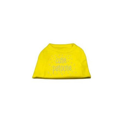 Ahi Cutie Patootie Rhinestone Shirts Yellow Lg (14)