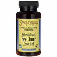 Swanson Made with Organic Beet Juice Freeze Dried 500 mg 60 Veg Caps