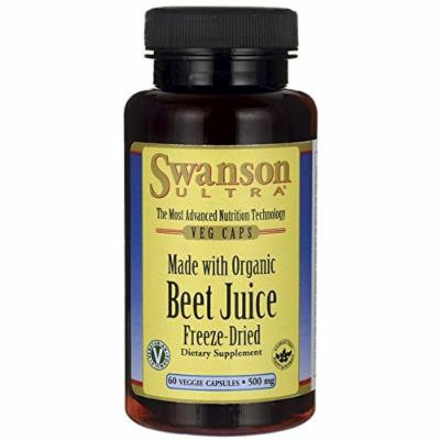 Swanson Made with Organic Beet Juice Freeze Dried 500 mg 60 Veg Caps