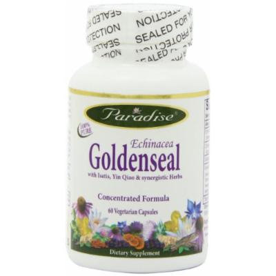 Paradise Herbs Echinacea Goldenseal Formula Vegetarian Capsules, 60 Count