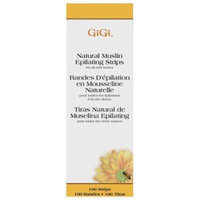 GiGi Natural Muslin Epilating Strips Small ( 1.75' x 4.5' ) Hair Waxing Tools