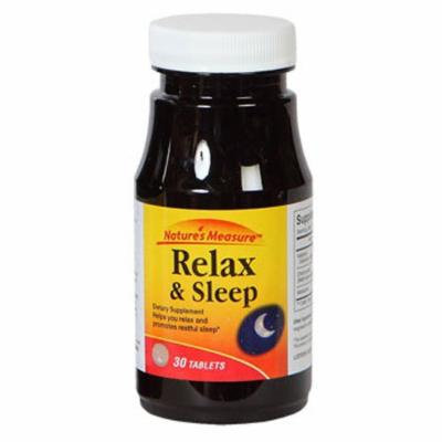 Nature's Measure Relax & Sleep Dietary Supplement. 30 ct. (2 pack)