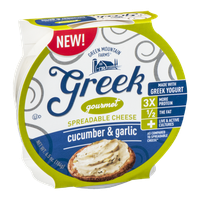 Green Mountain Farms Greek Gourmet Spreadable Cheese Garlics & Herb