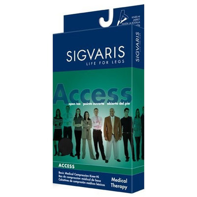 Sigvaris 970 Access Series 30-40 mmHg Women's Closed Toe Knee High Sock Size: Medium Short (MS)
